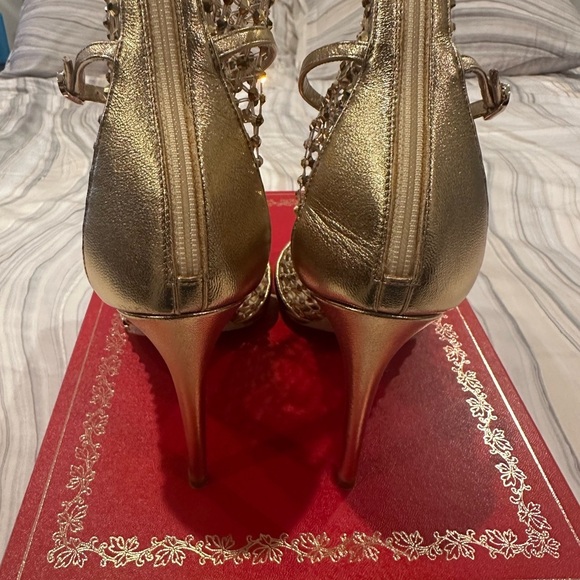 Elegant Gold Stiletto Heels - Picture 9 of 14
